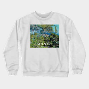 PANTONE MONET -  Pantone Bordighera (1884) by Claude Monet Poster Landscape Crewneck Sweatshirt